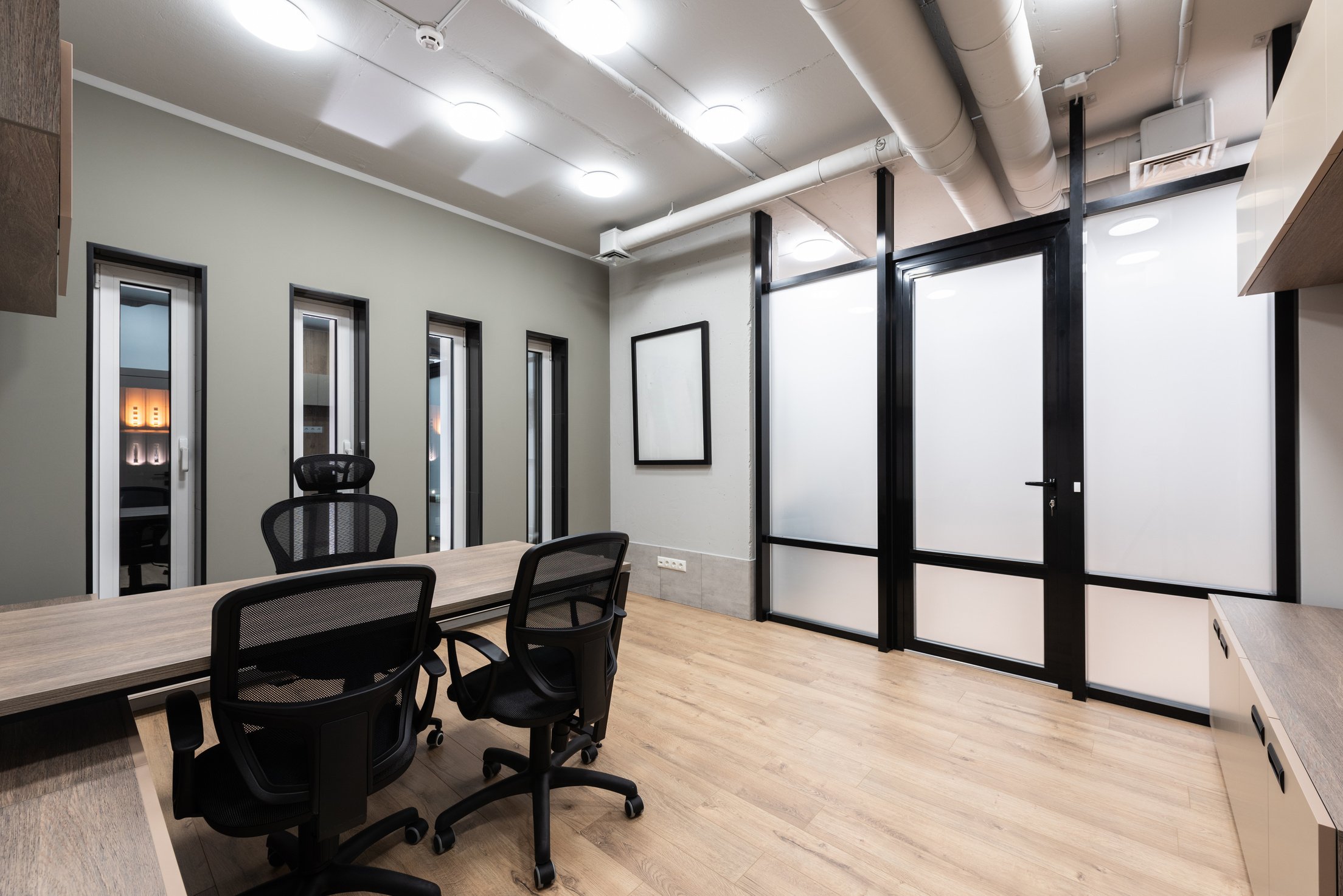 Interior of spacious modern office